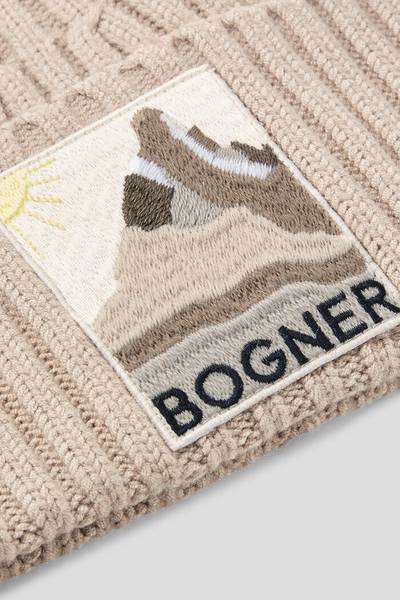 BOGNER Bony Knitted hat in Beige outlook