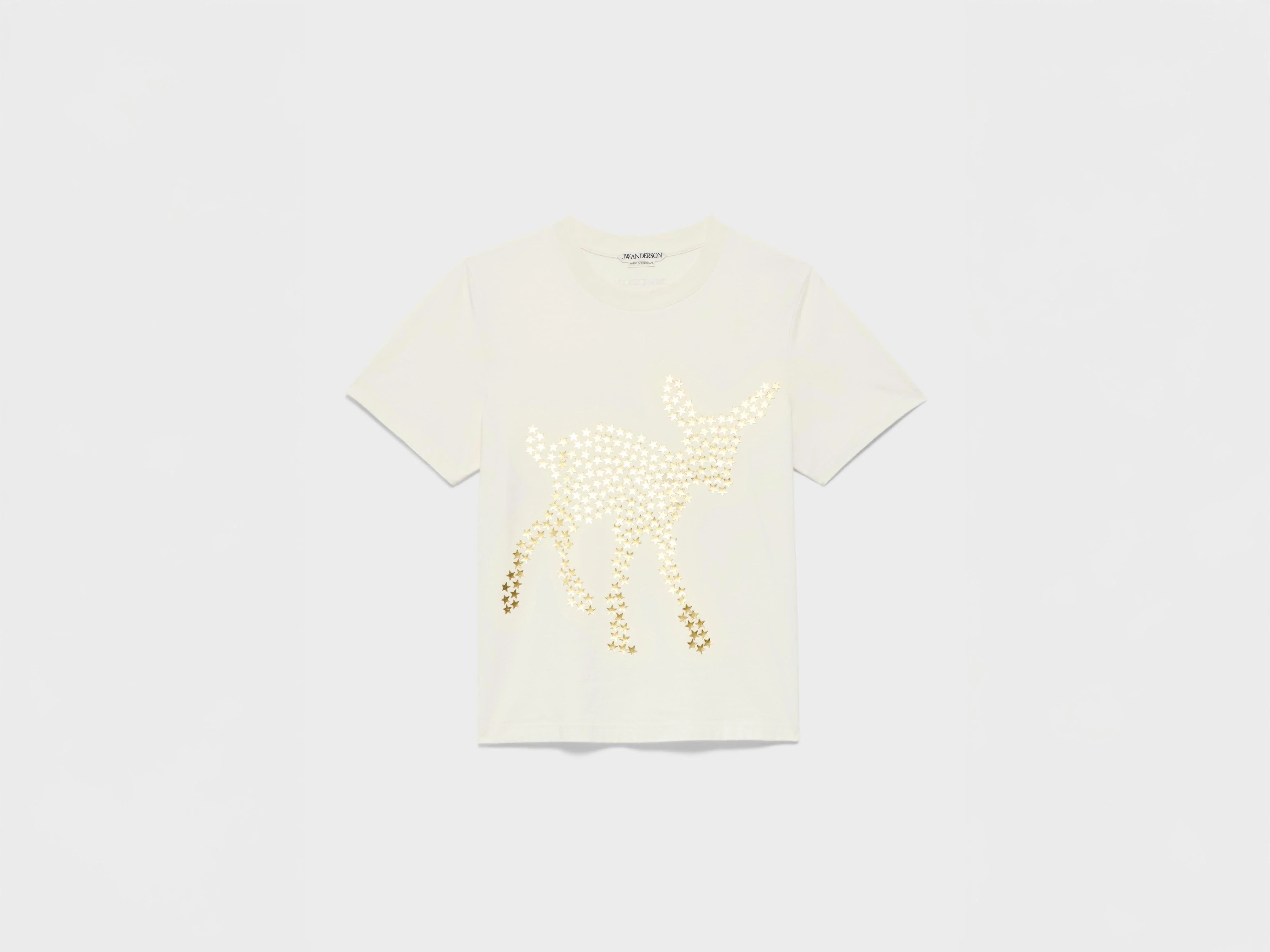 WOMENS ANIMAL STARS GRAPHIC PRINT T-SHIRT IN ECRU - 1