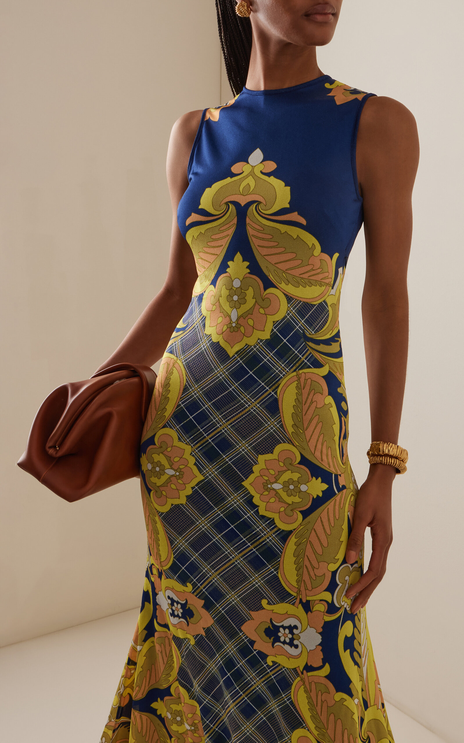Exclusive Riviera Printed Jersey Dress print - 3