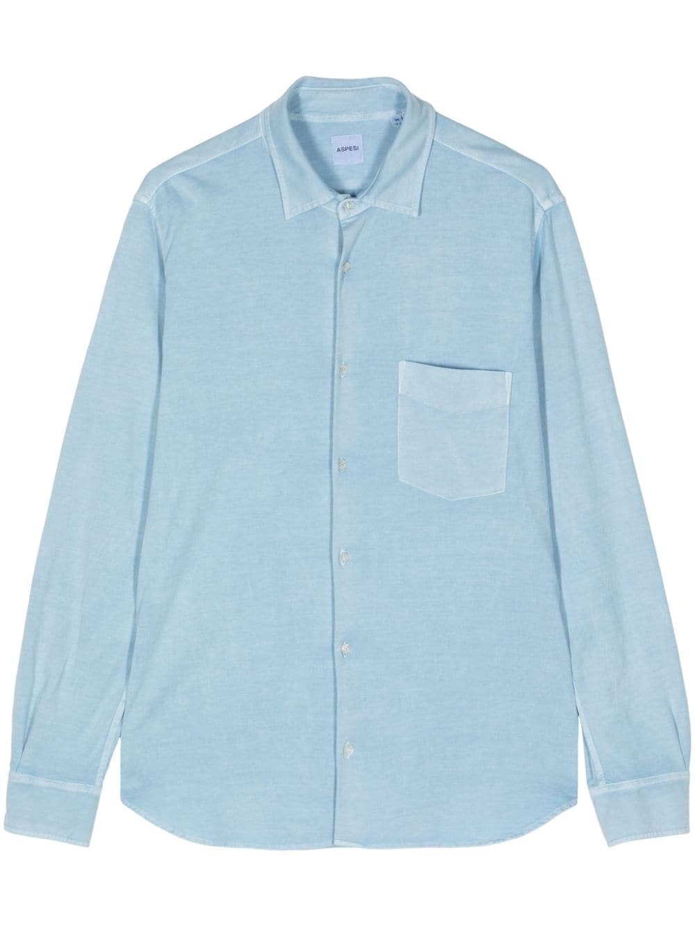 long-sleeve cotton shirt - 1