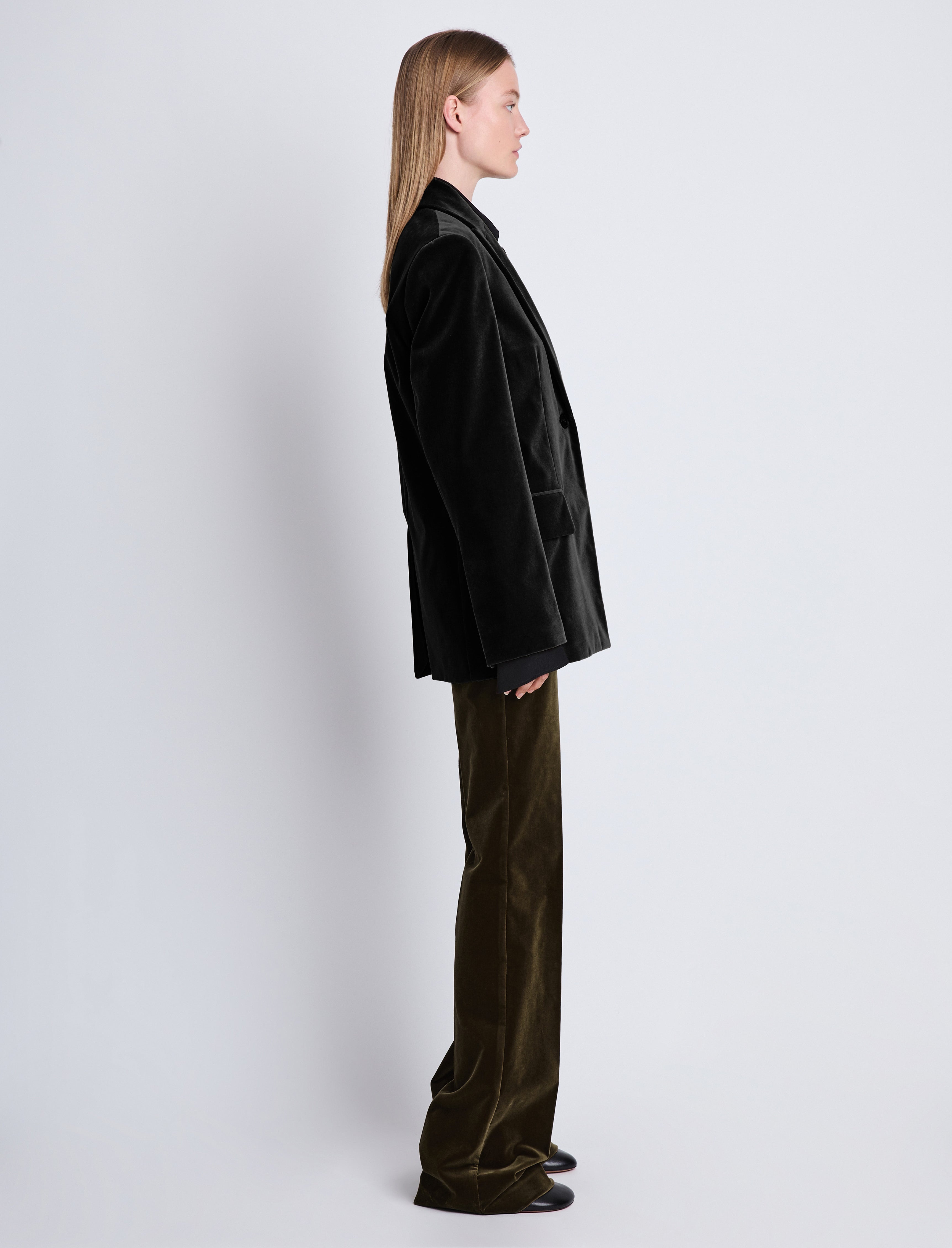Nico Tuxedo Jacket in Velvet Suiting - 4