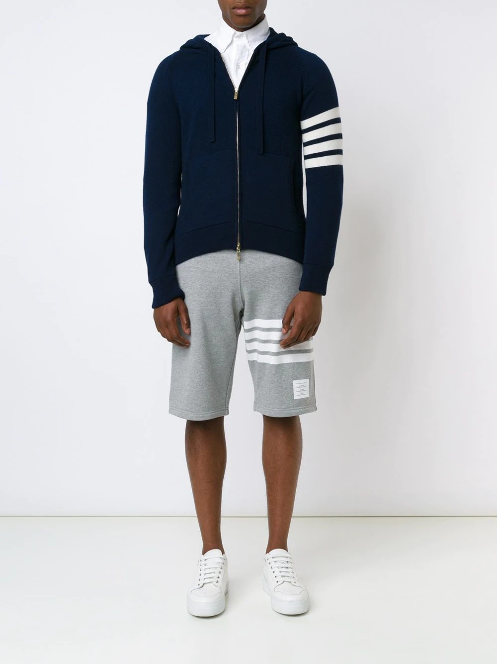 knitted zip hoodie - 2