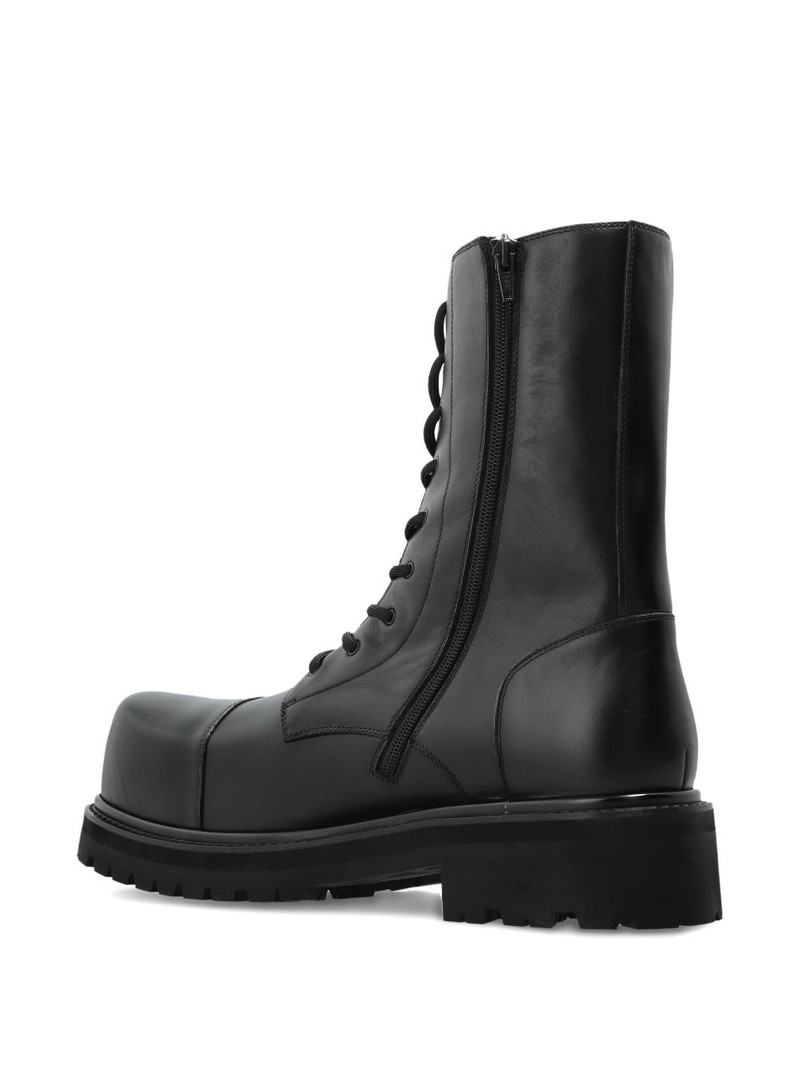 lace-up round-toe boots 4