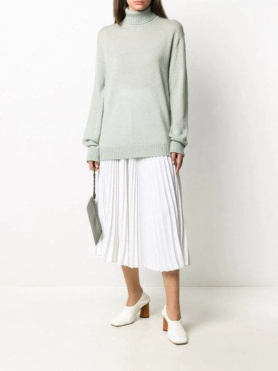 Jil Sander oversized fine roll neck jumper outlook