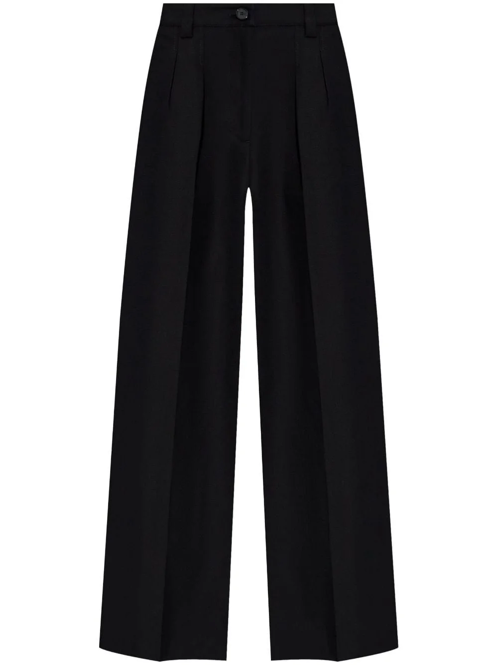 Straight Cotton Trousers - 1