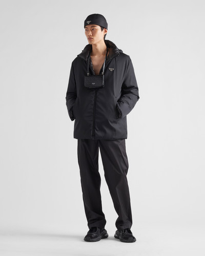 Prada Hooded Re-Nylon down jacket outlook