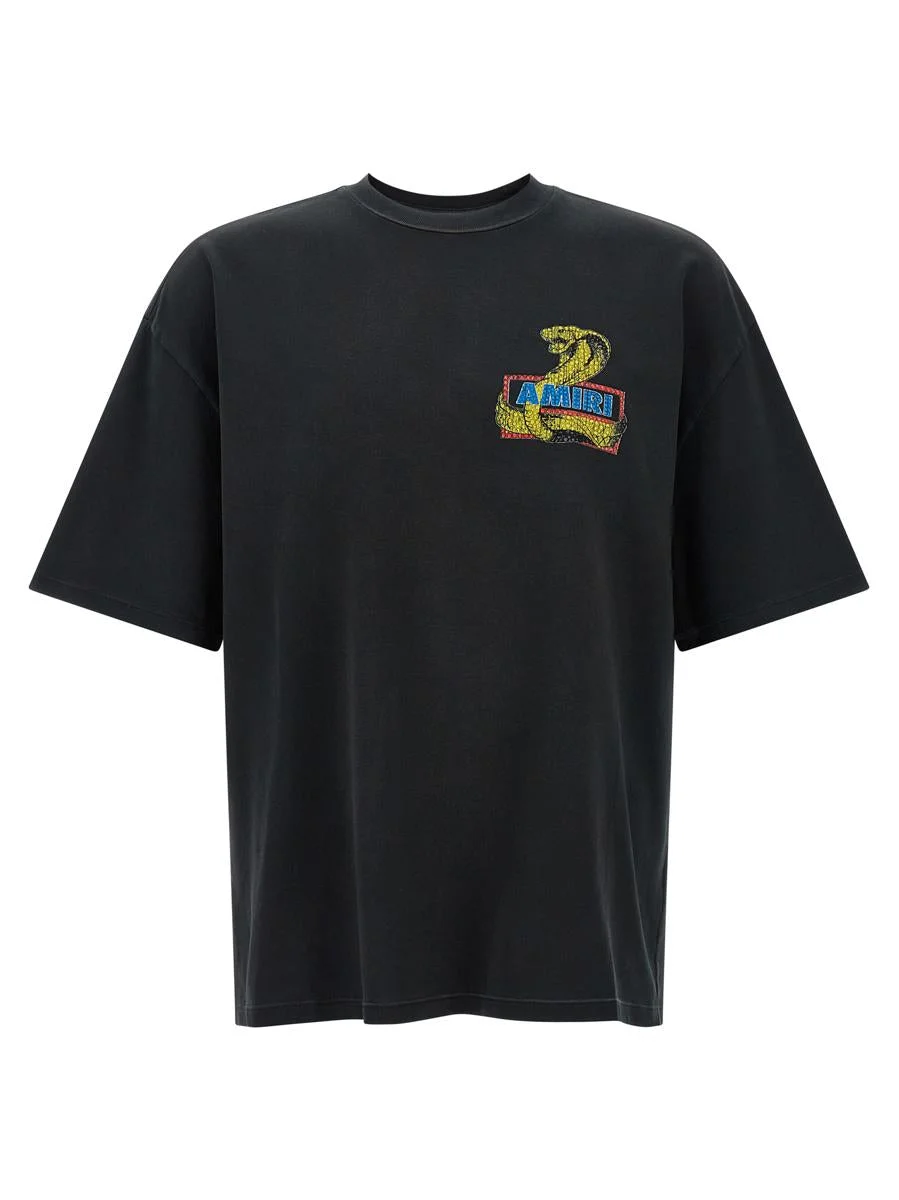 Amiri 'Amiri Crystal Cobra' T-Shirt - 1