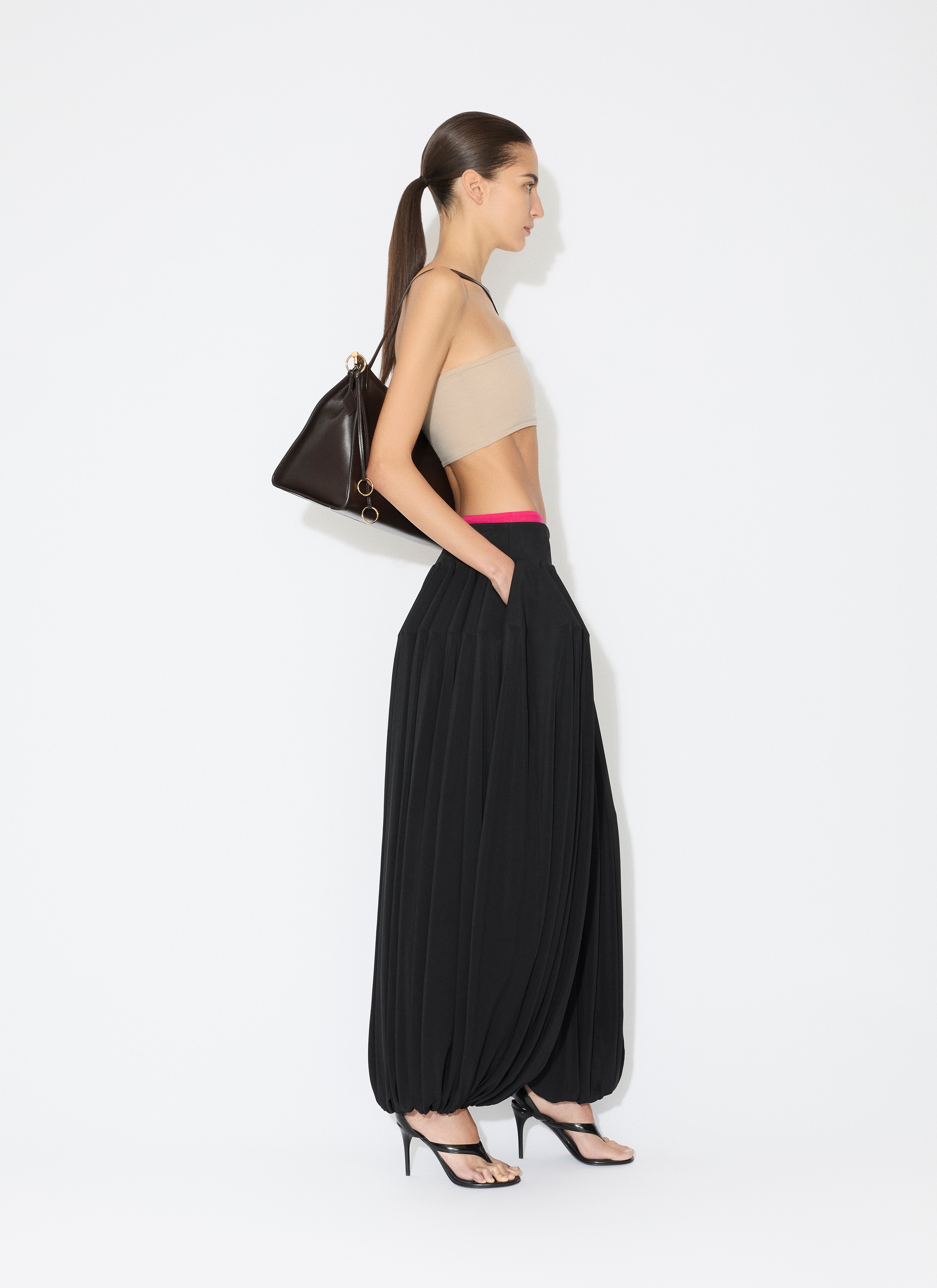 JERSEY PEPLUM PANTS - 4