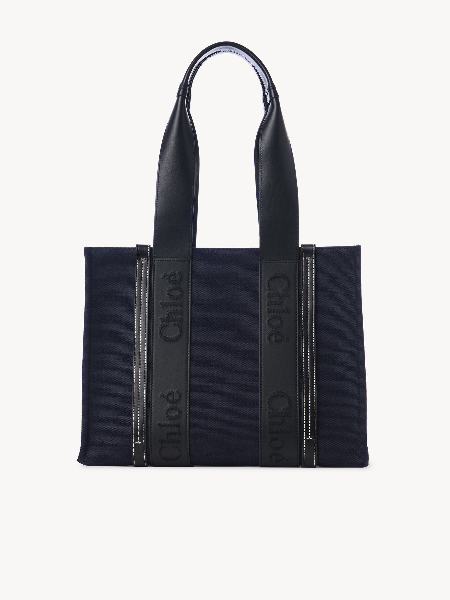 Chloé MEDIUM WOODY TOTE BAG | REVERSIBLE