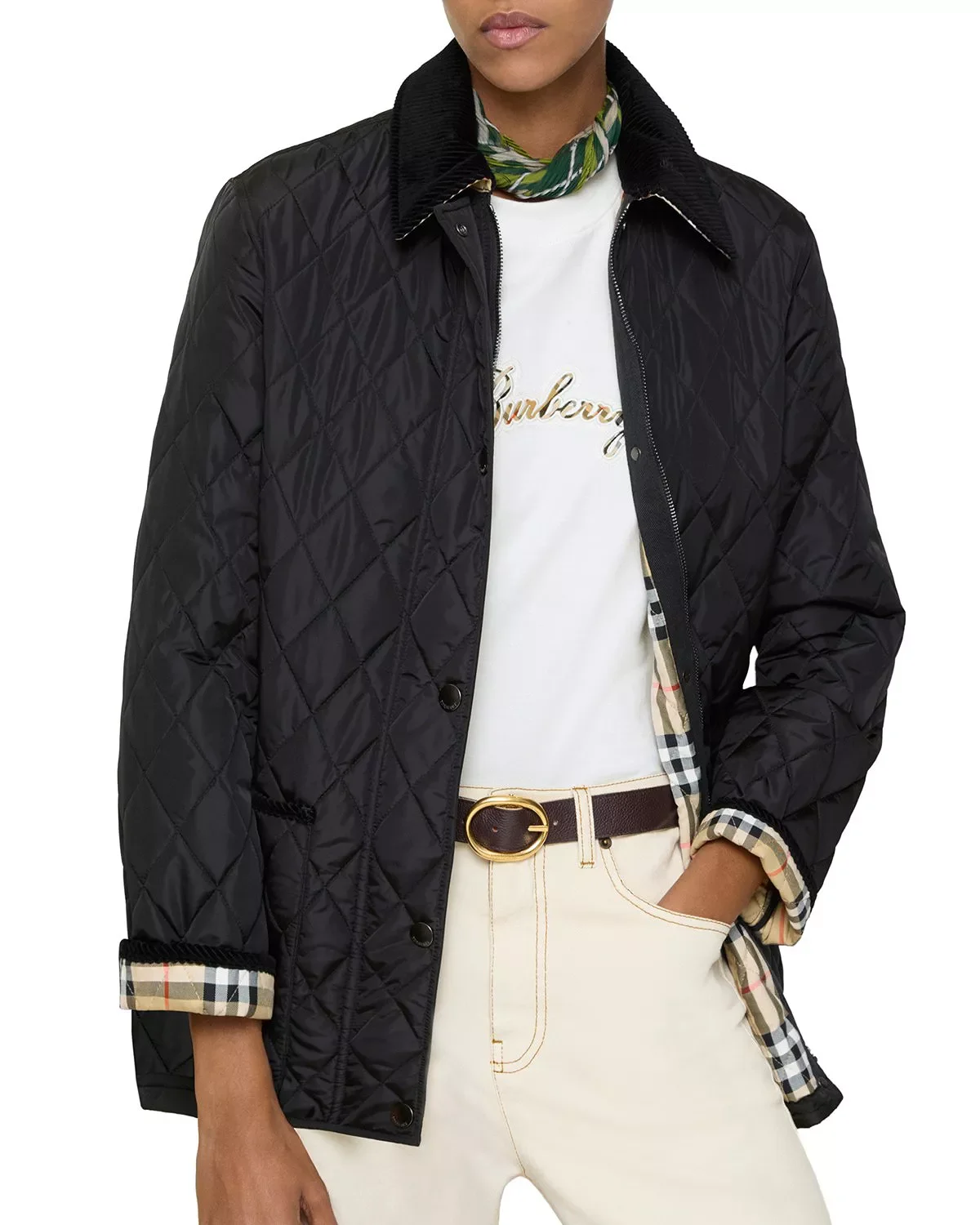 Quilted Nylon Barn Jacket - 1