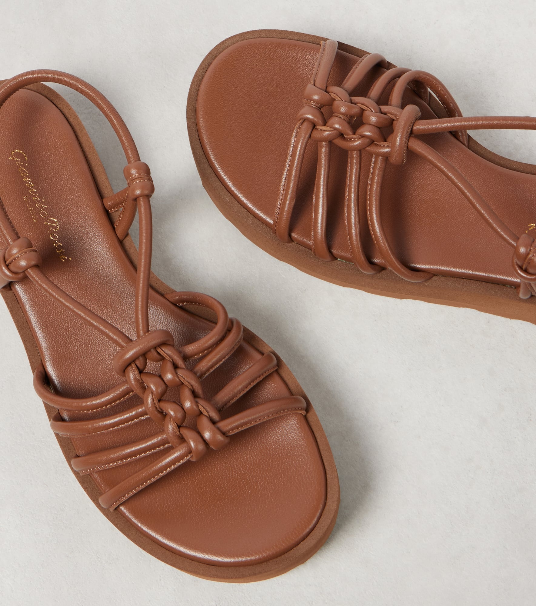 Hebe leather platform sandals - 5