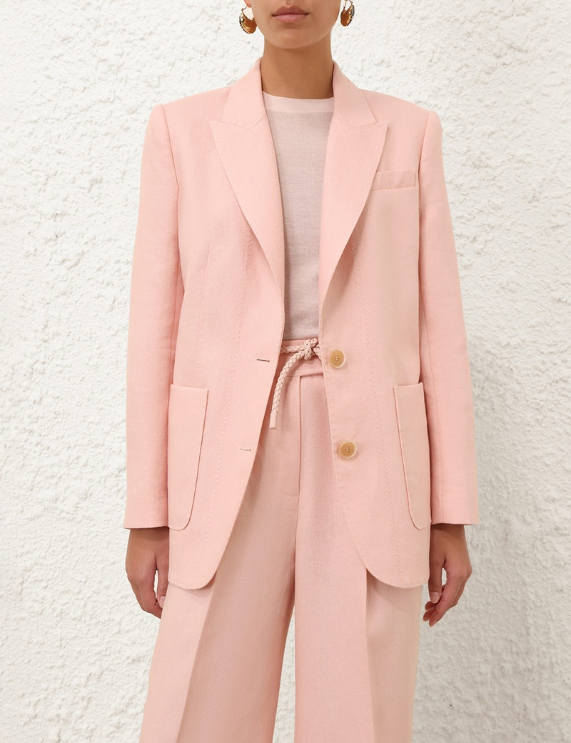 Zimmermann ILLUMINATE LINEN JACKET outlook