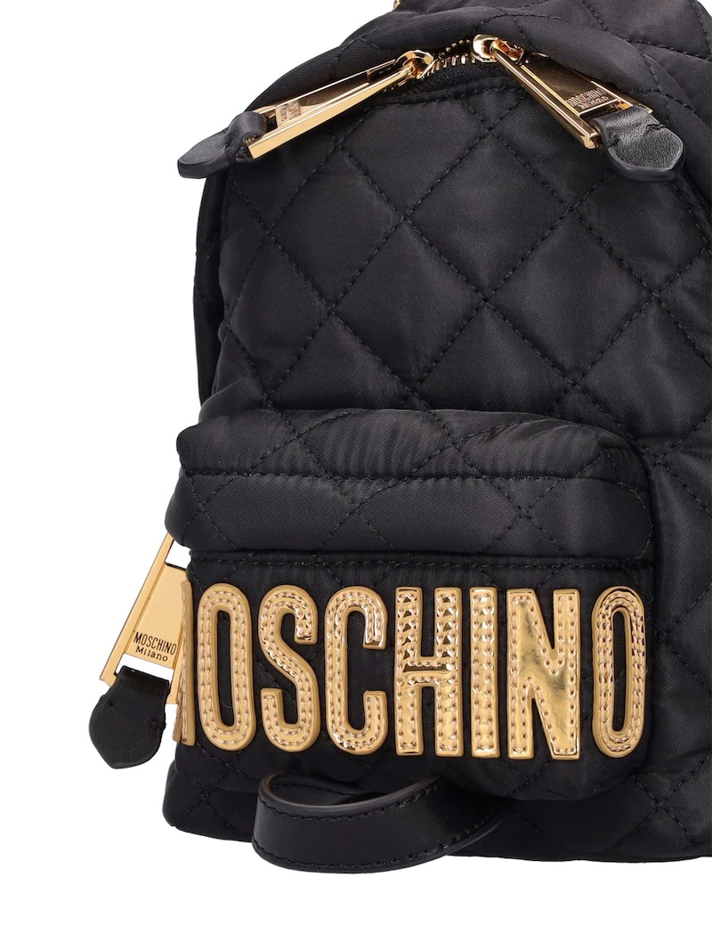 LOGO QUILTED MINI BACKPACK - 4