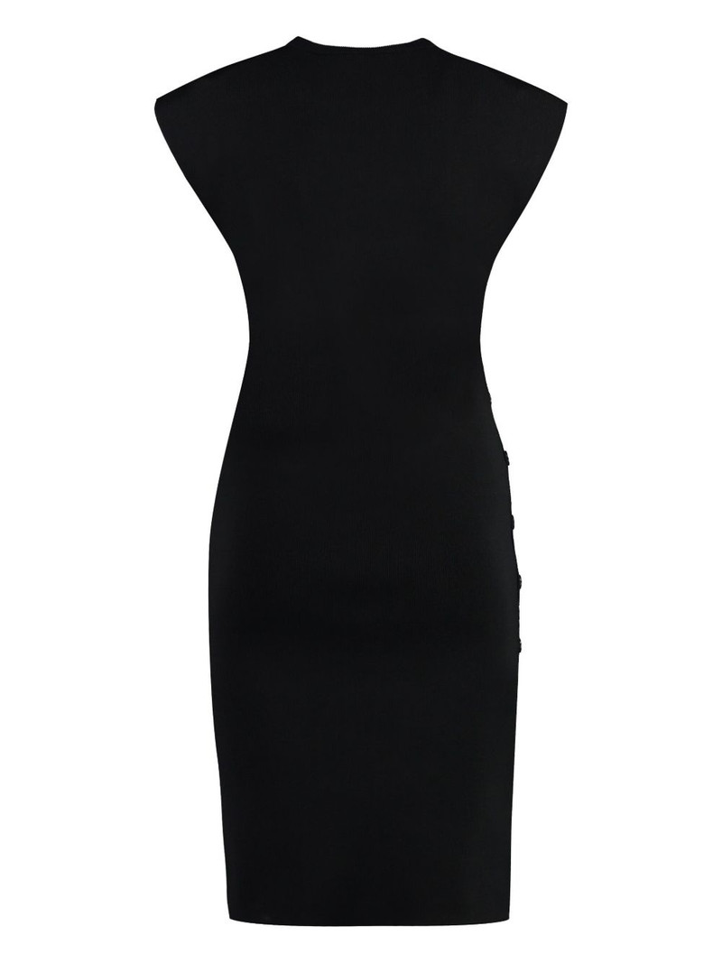 Yves Salomon ribbed-knit midi dress outlook