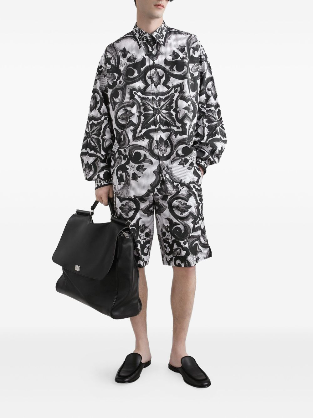 Maiolica-print shorts - 2