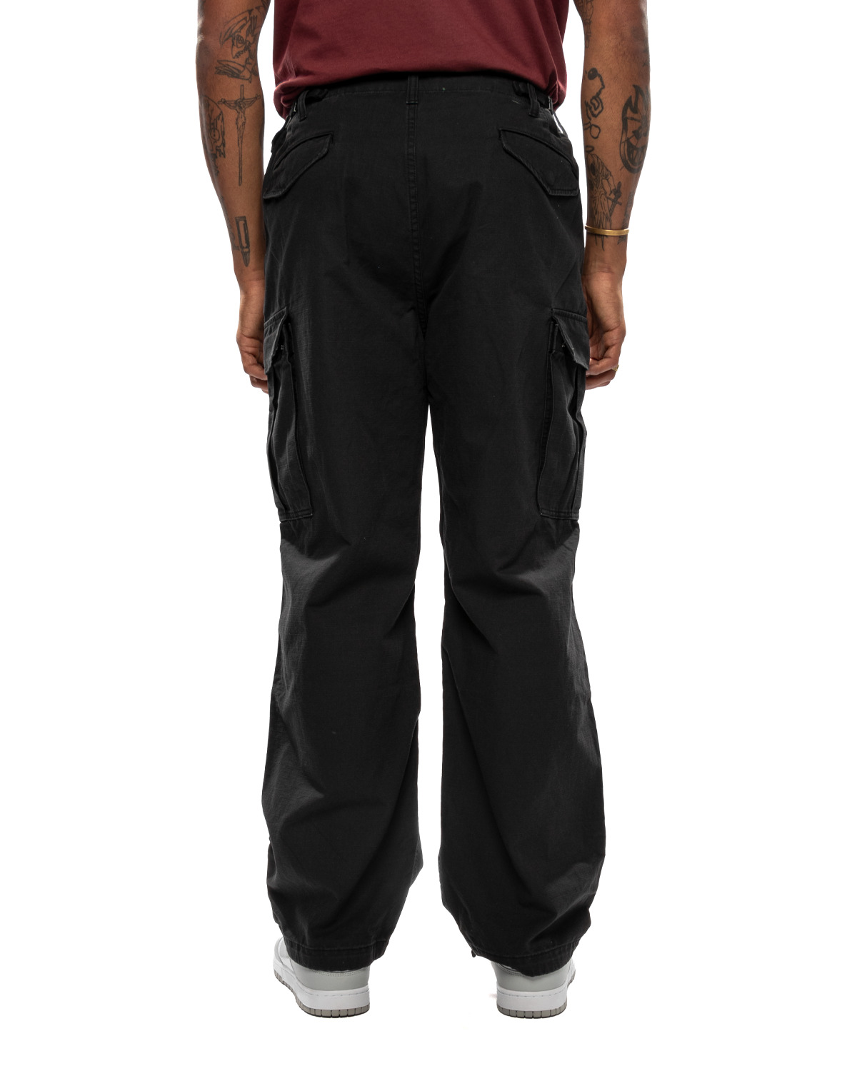 Military Cargo Pant Leather in black - Stüssy – Stussy AU