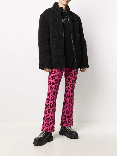 Ambush leopard-print flared trousers outlook