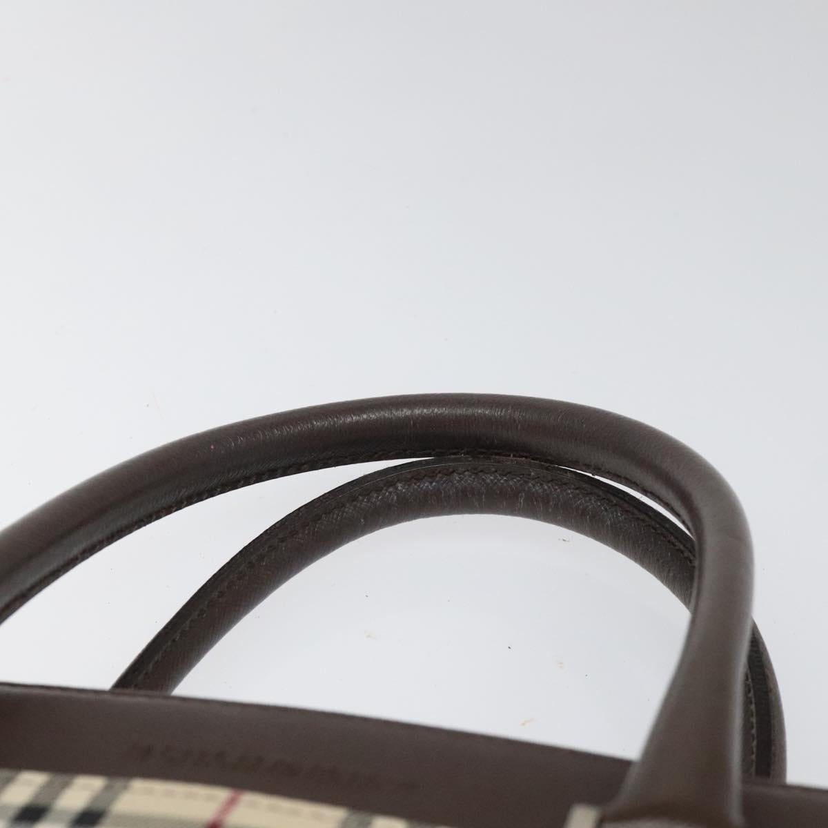 Burberry Nova Check Hand Bag Canvas Beige - 8