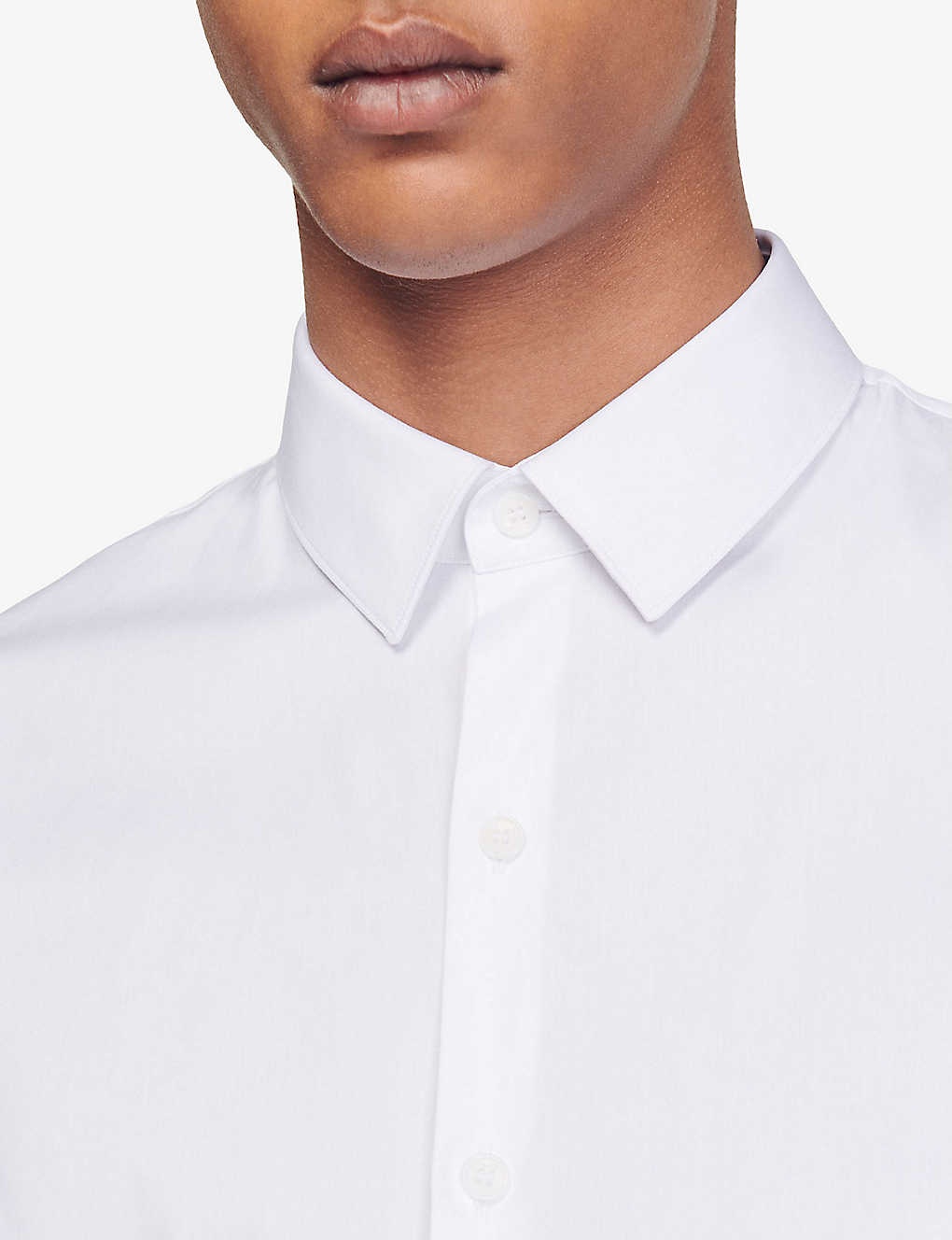 Slim-fit stretch cotton-blend shirt - 5