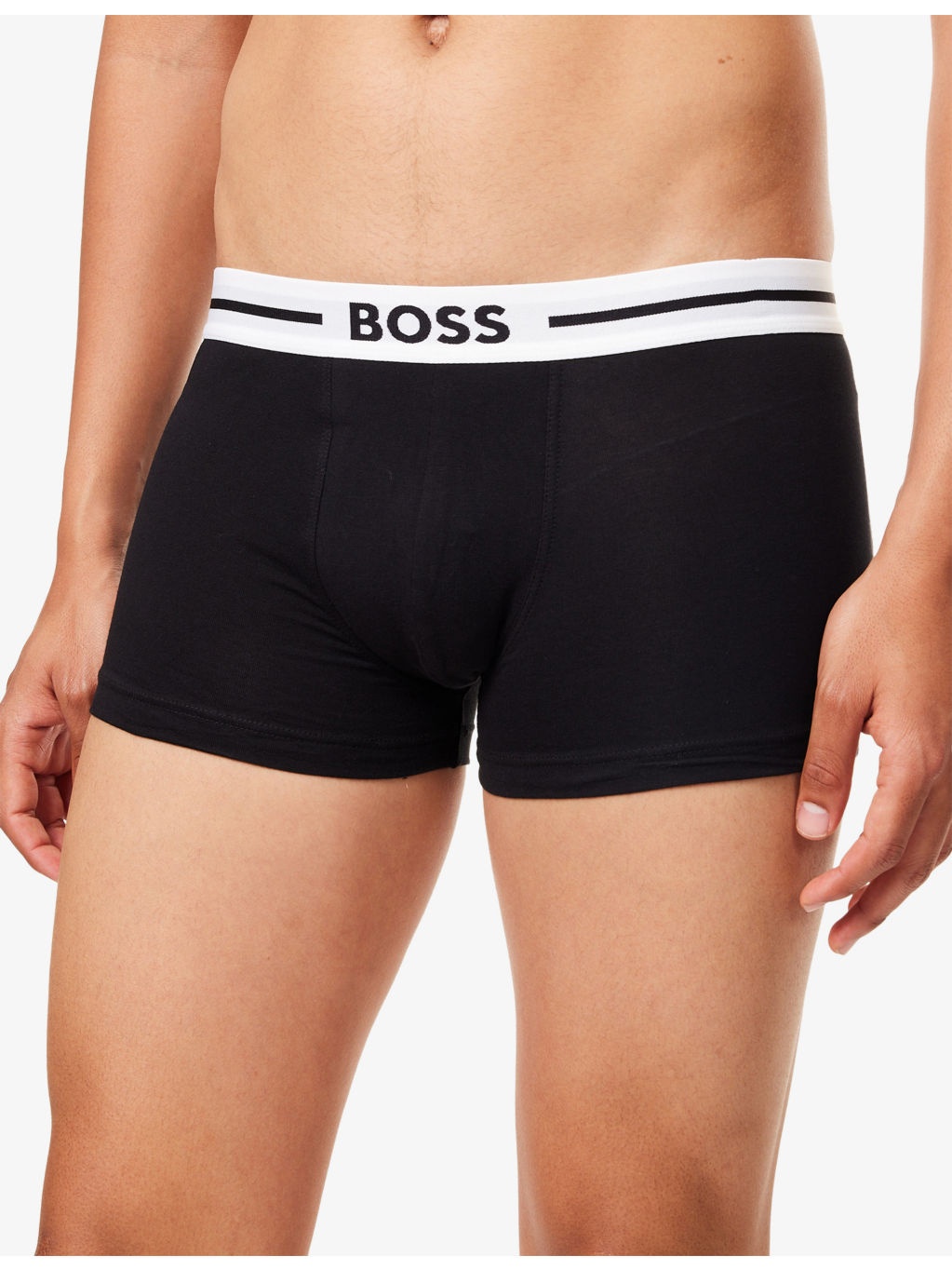 Bold Logo-Waistband Stretch-Woven Trunks - 4