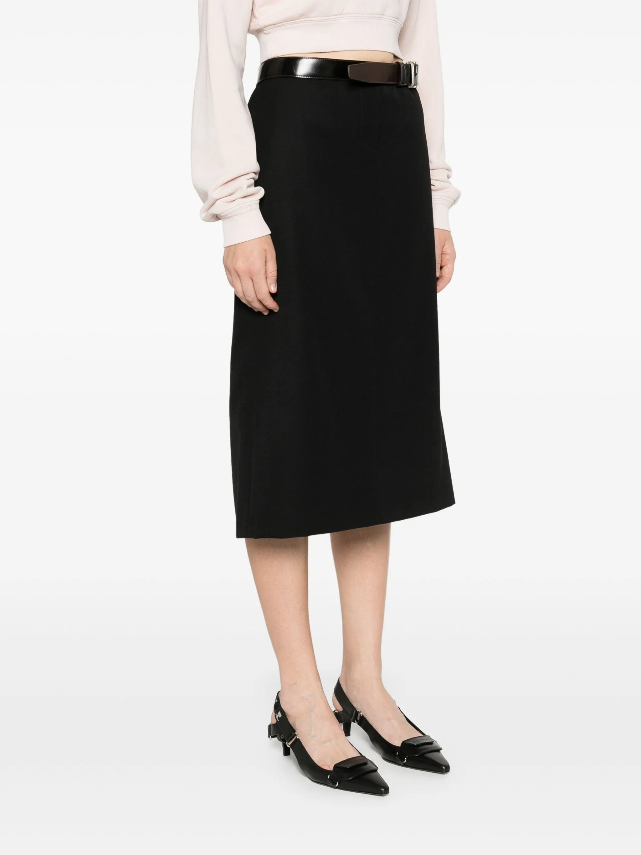 Belted Midi Skirt - 3