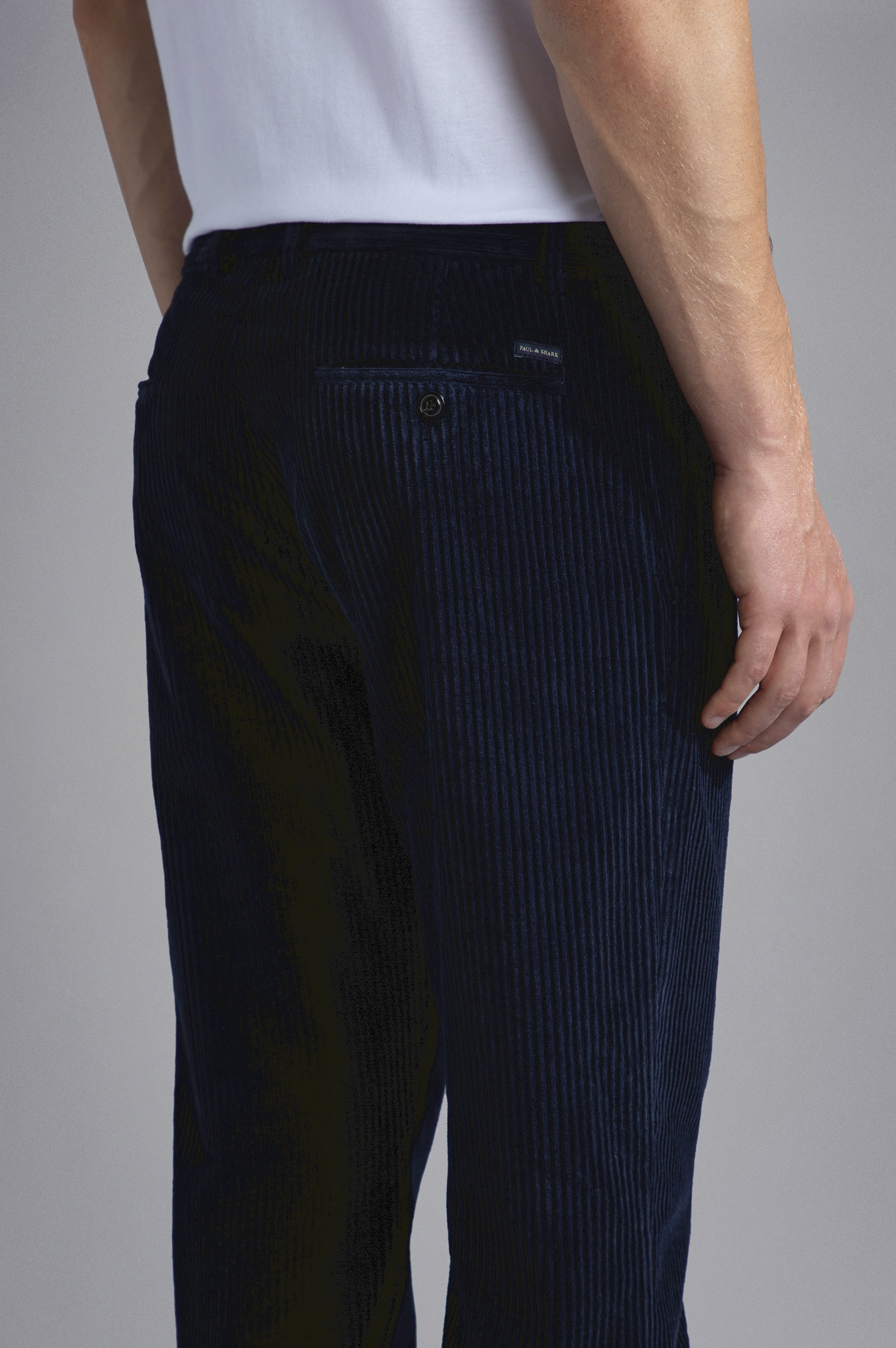 STRETCH VELVET CHINO TROUSERS - 4