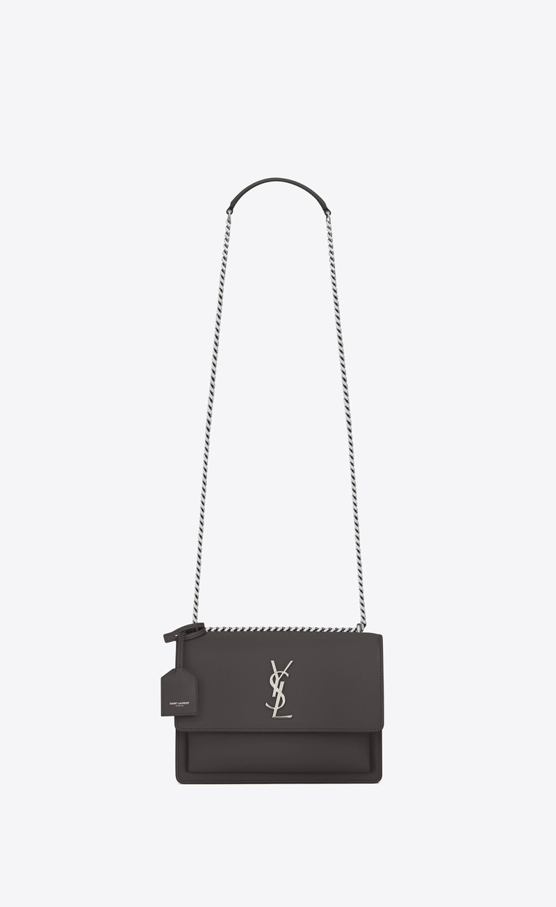 sunset medium chain bag in smooth leather - 1