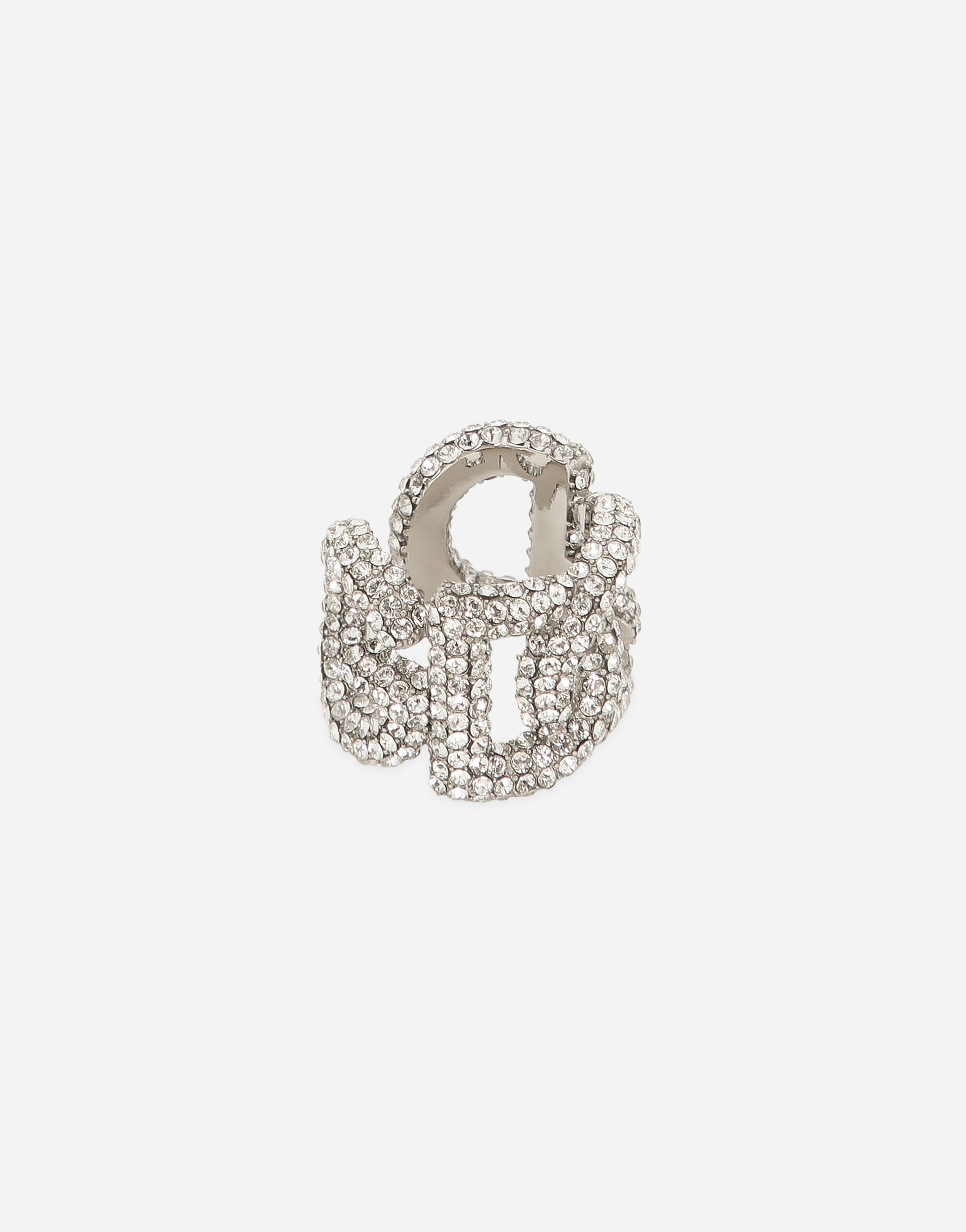 Rhinestone ring with DG logo - 2