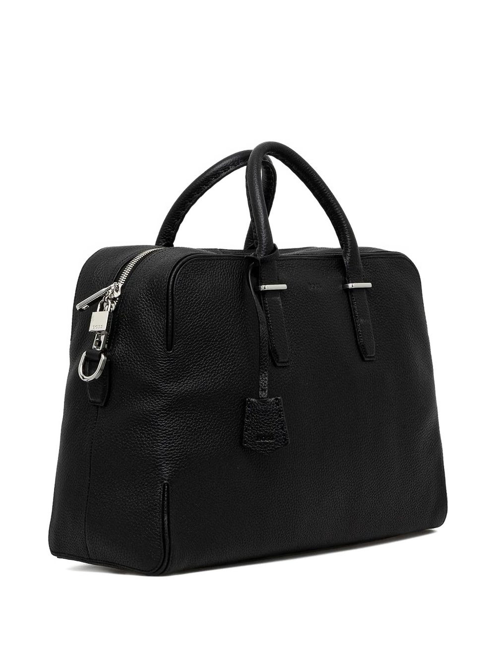 leather top-handle holdall - 3