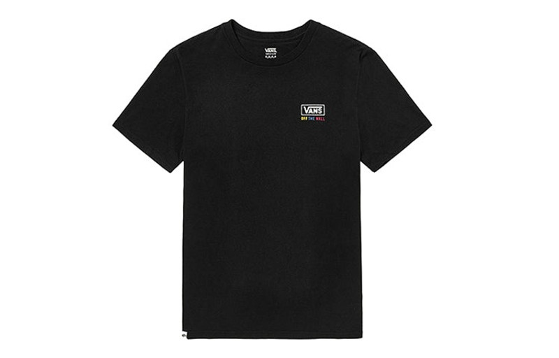 Vans Alphabet Printing Short Sleeve Couple Style Black VN0A4RBABLK - 1