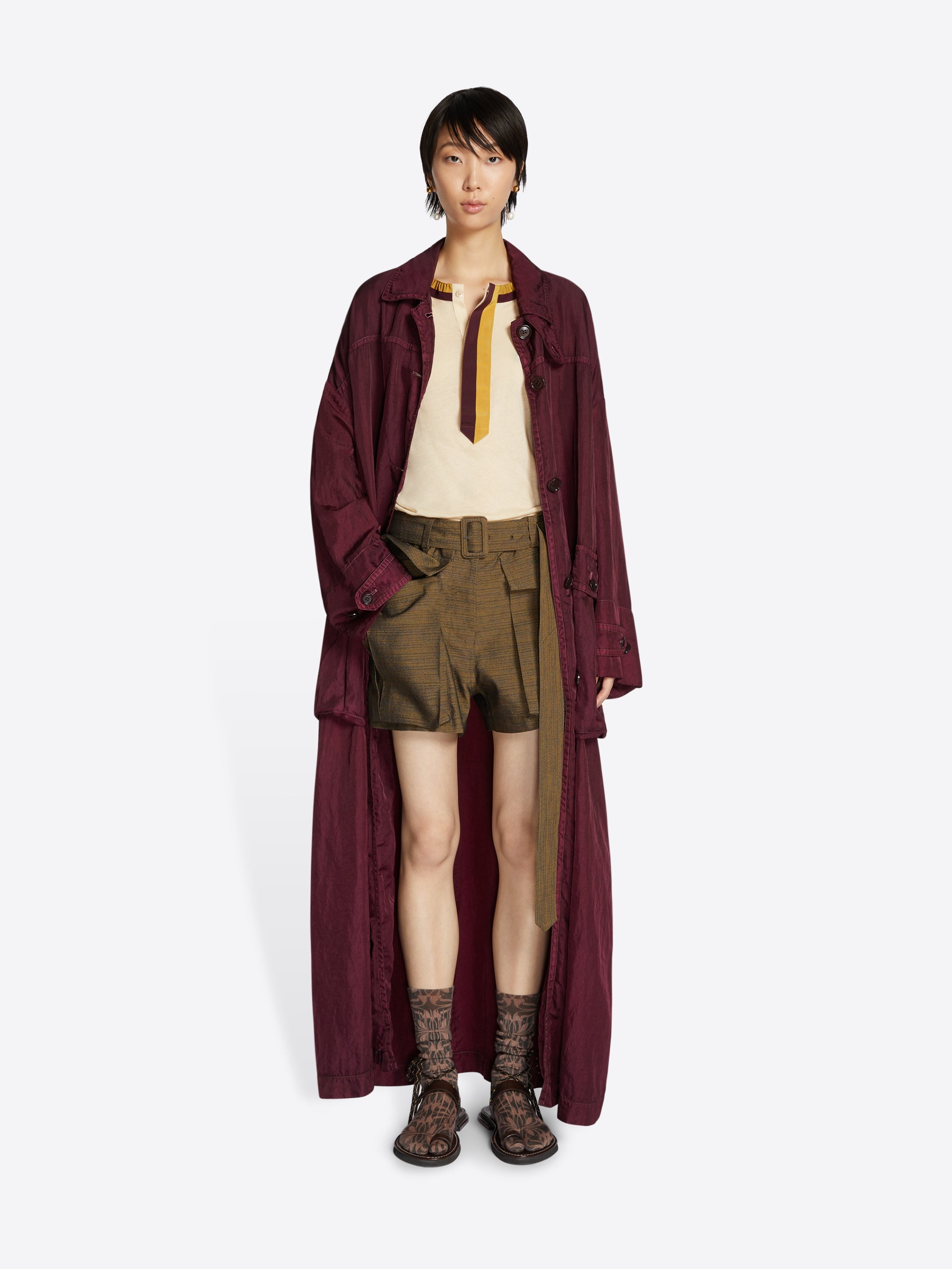 LOOSE OVERDYED COAT - 2