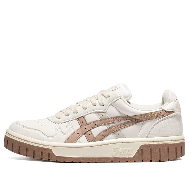 ASICS Court MZ Retro Casual Skateboarding Shoes Unisex White Brown 1203A127-105 - 1
