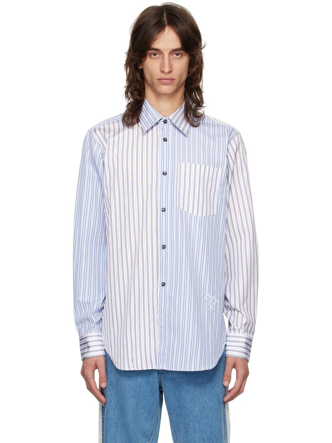 Blue & White Majesty Shirt - 1
