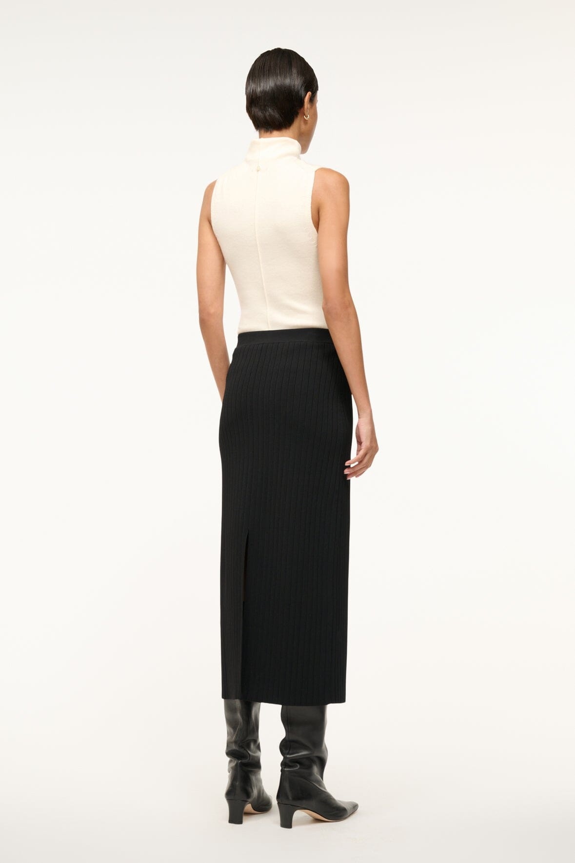 STAUD LYLE SKIRT BLACK - 4