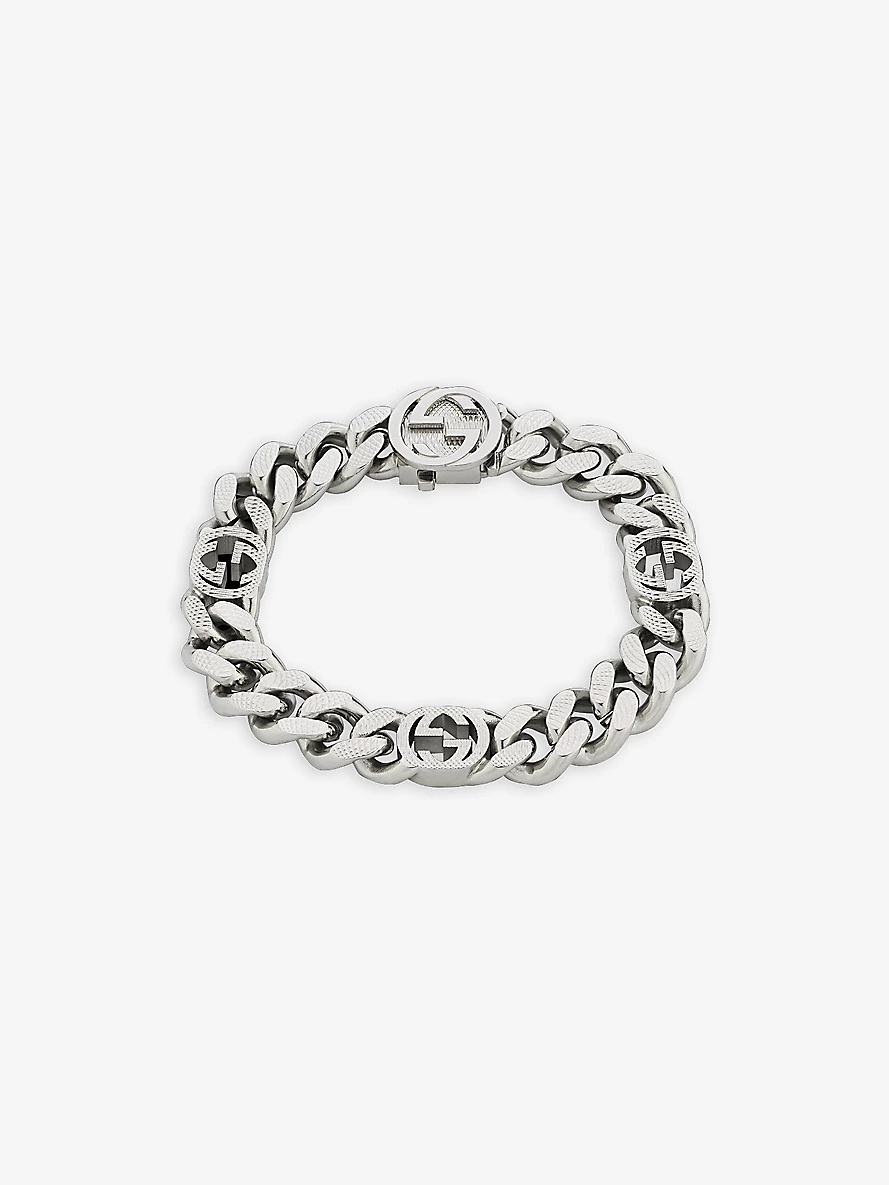 Interlocking G sterling-silver bracelet - 1