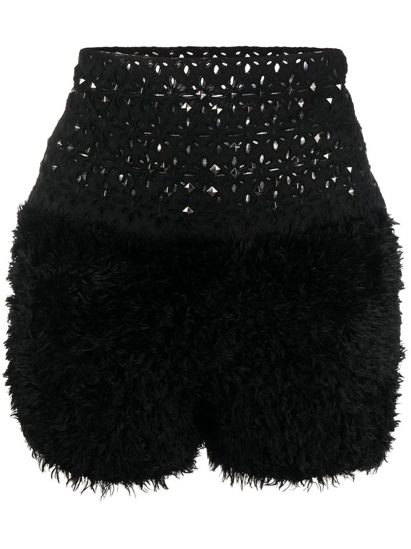 broderie-anglaise studded shorts 1