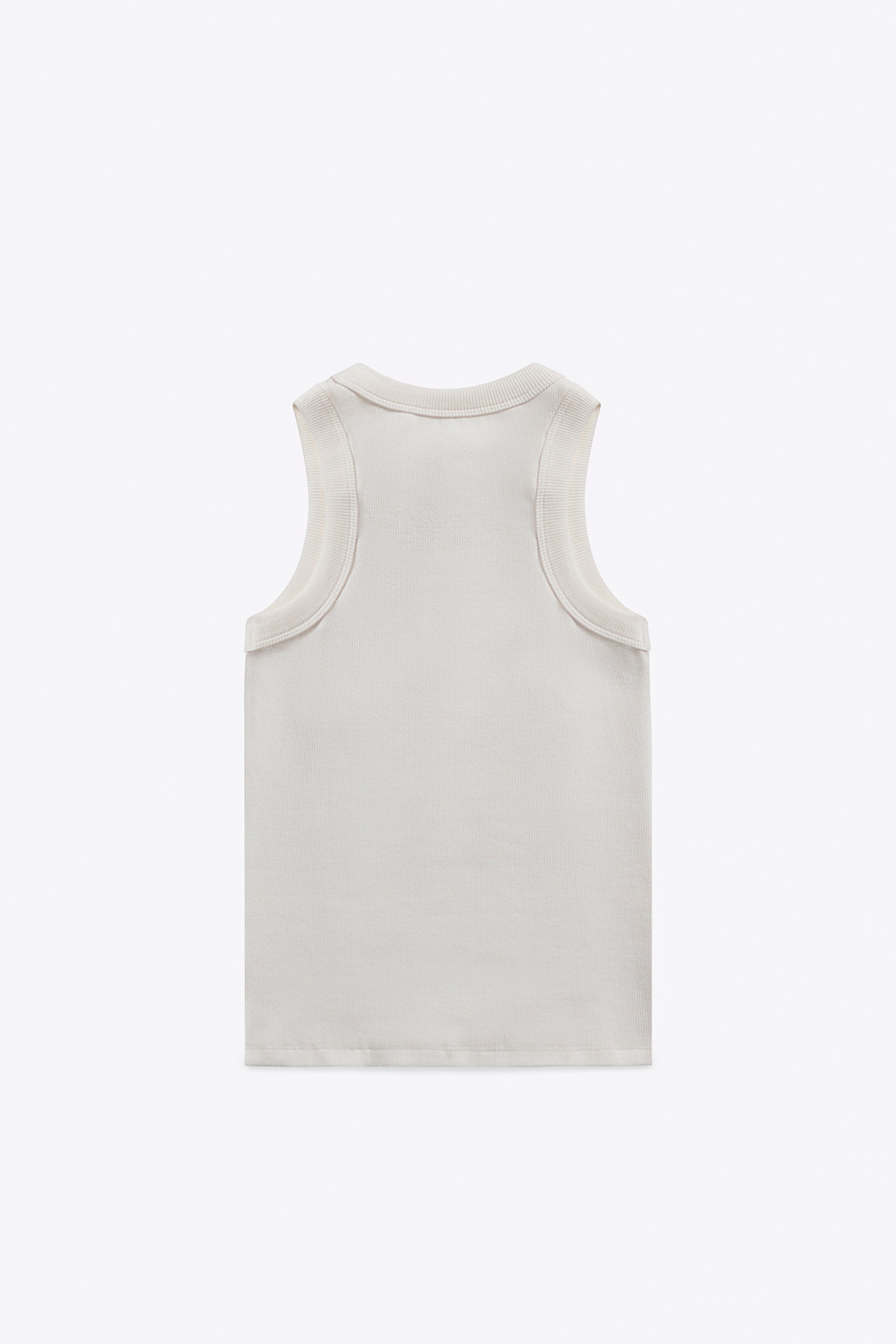 DISTRESSED CRYSTAL RIBBED KNIT TANK TOP - 2