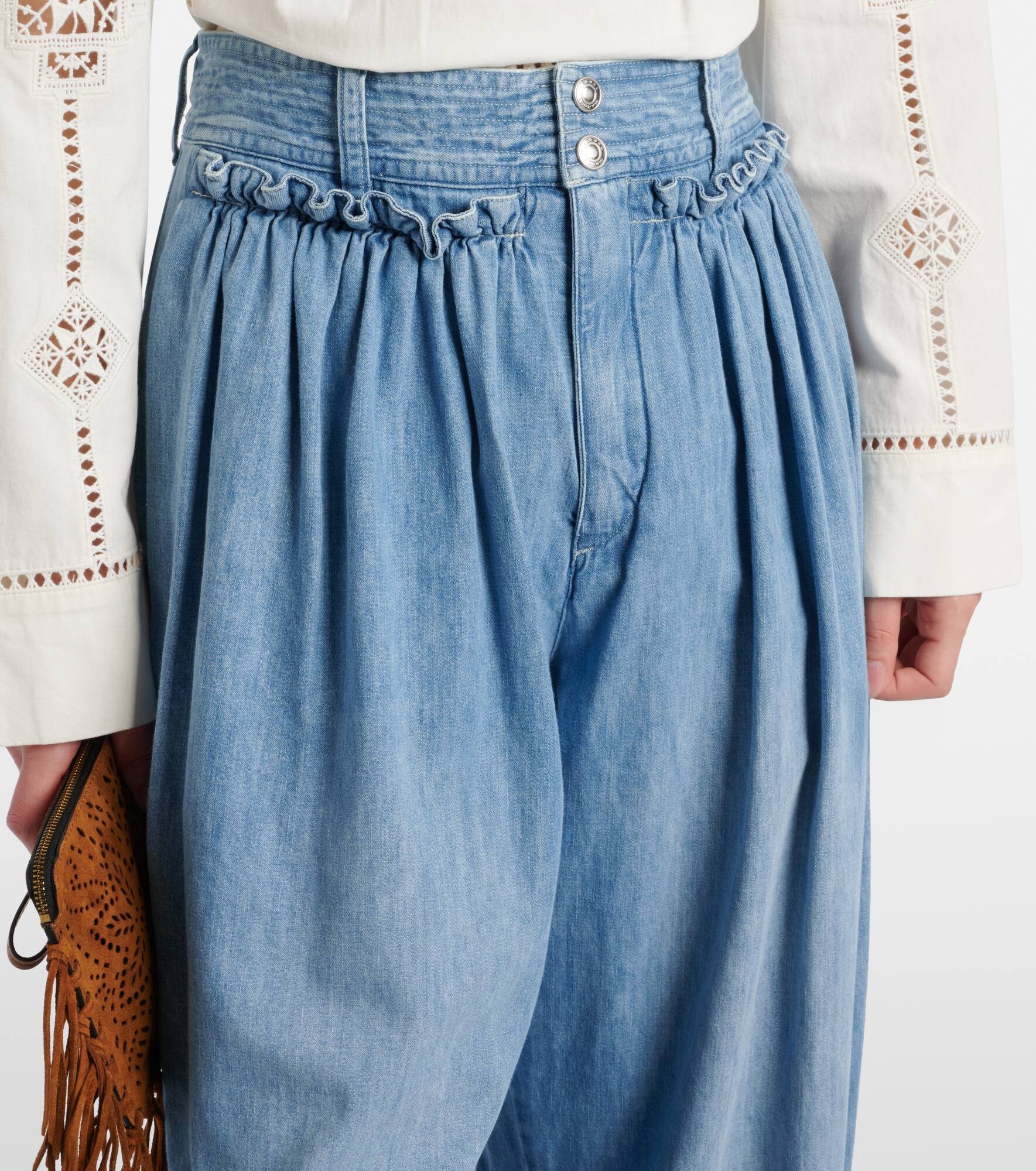 Inaya high-rise wide-leg jeans - 4