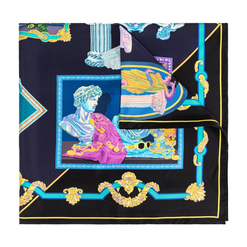 SILK SCARF WITH VERSACE GALLERY PRINT - 1