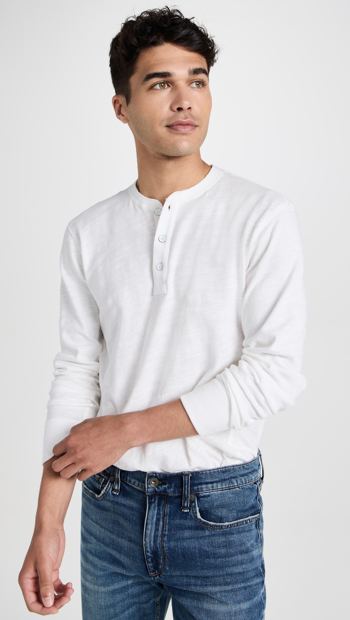 Long Sleeve Classic Henley - 6