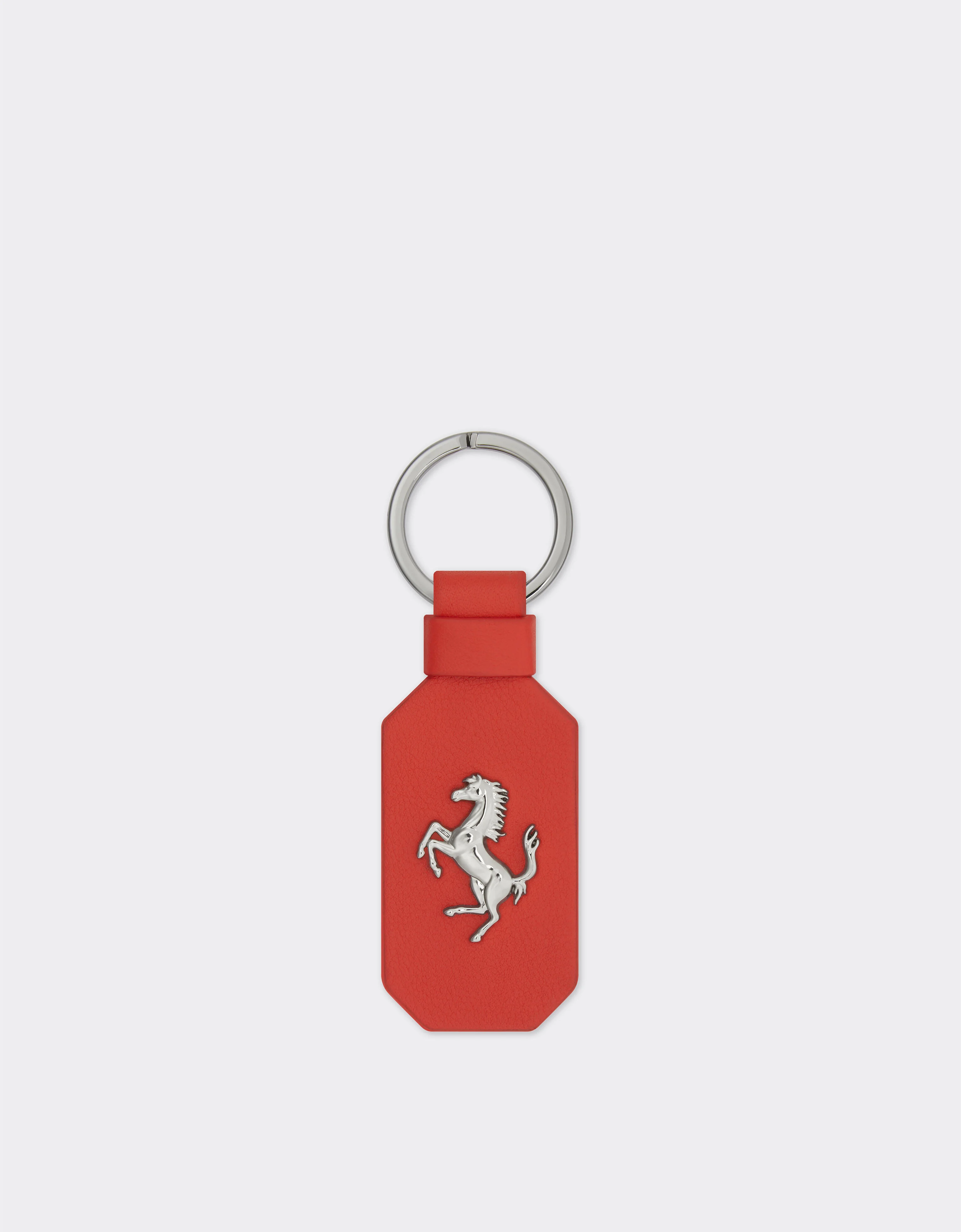 Leather keyring with Prancing Horse - 1