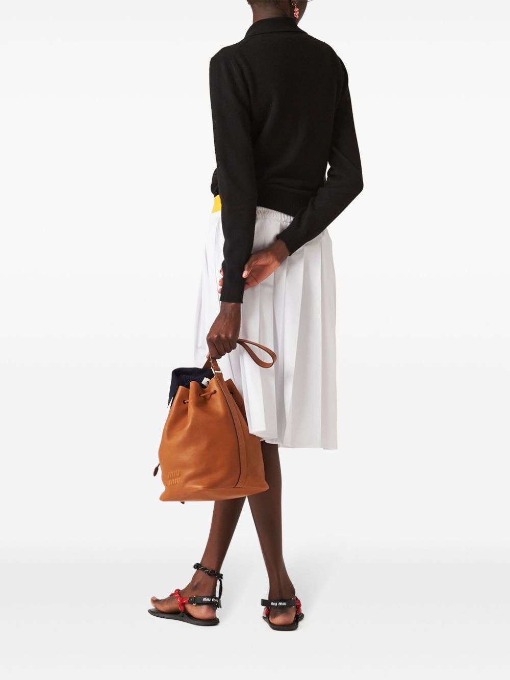 intarsia-knit logo cashmere cardigan - 3