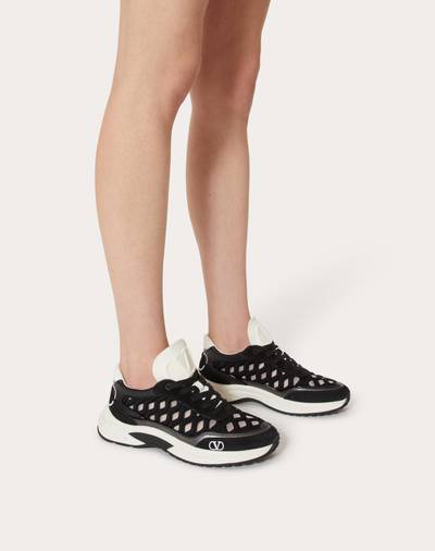 Valentino READY GO RUNNER SNEAKER IN FABRIC AND LEATHER outlook