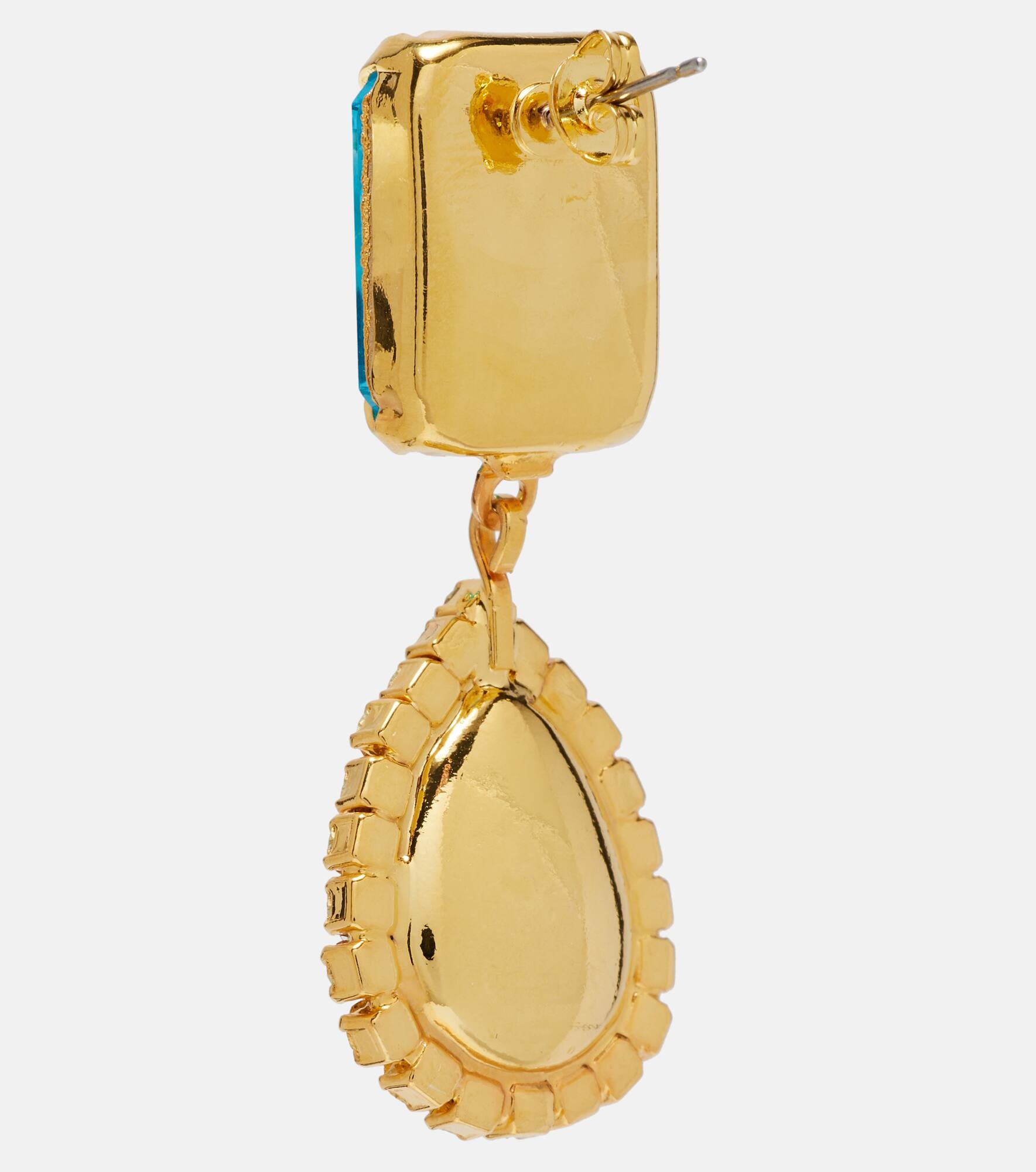 Crystal-embellished drop earrings - 5
