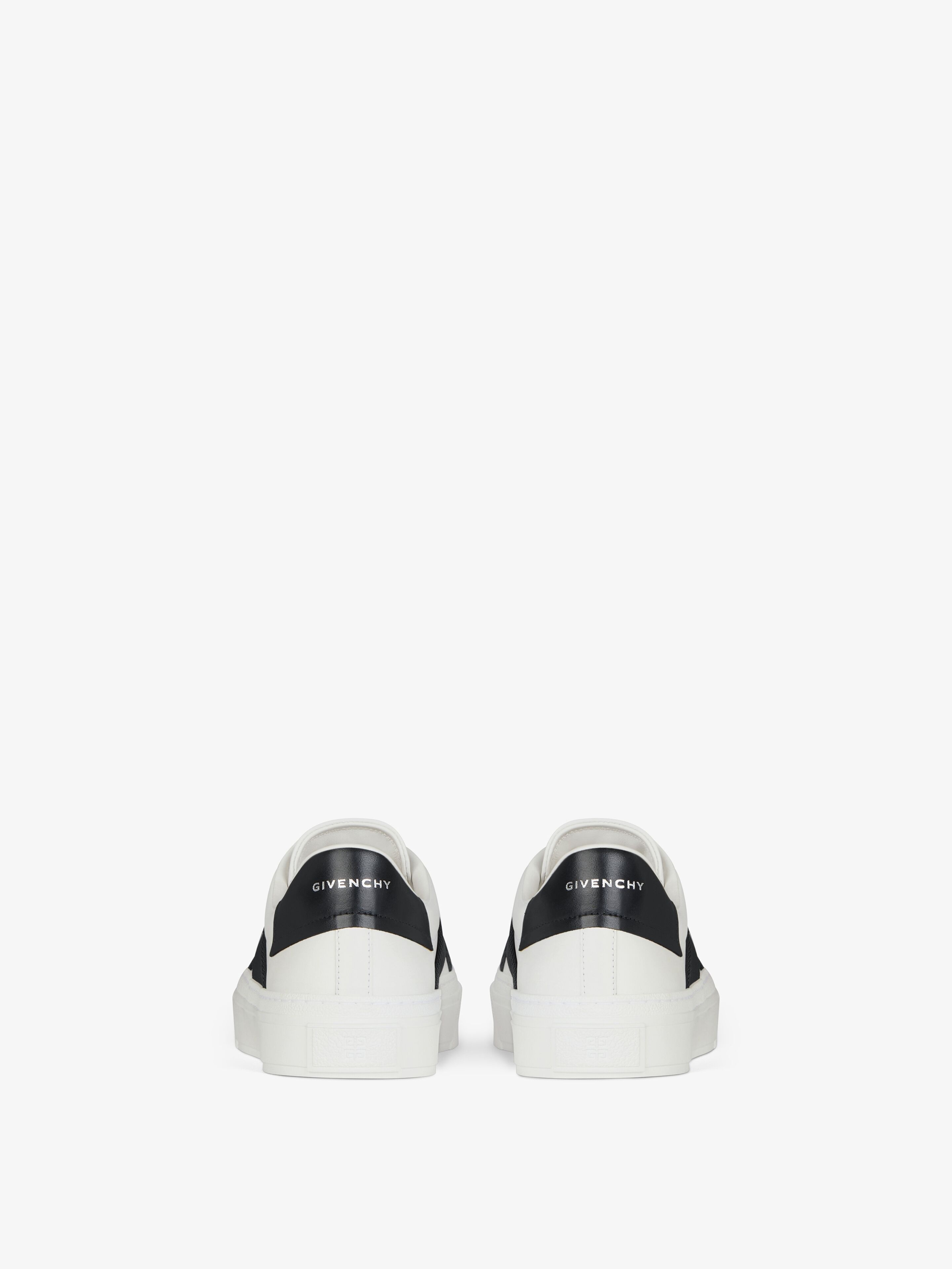 CITY SPORT SNEAKERS IN LEATHER WITH DOUBLE WEBBING STRAP - 7