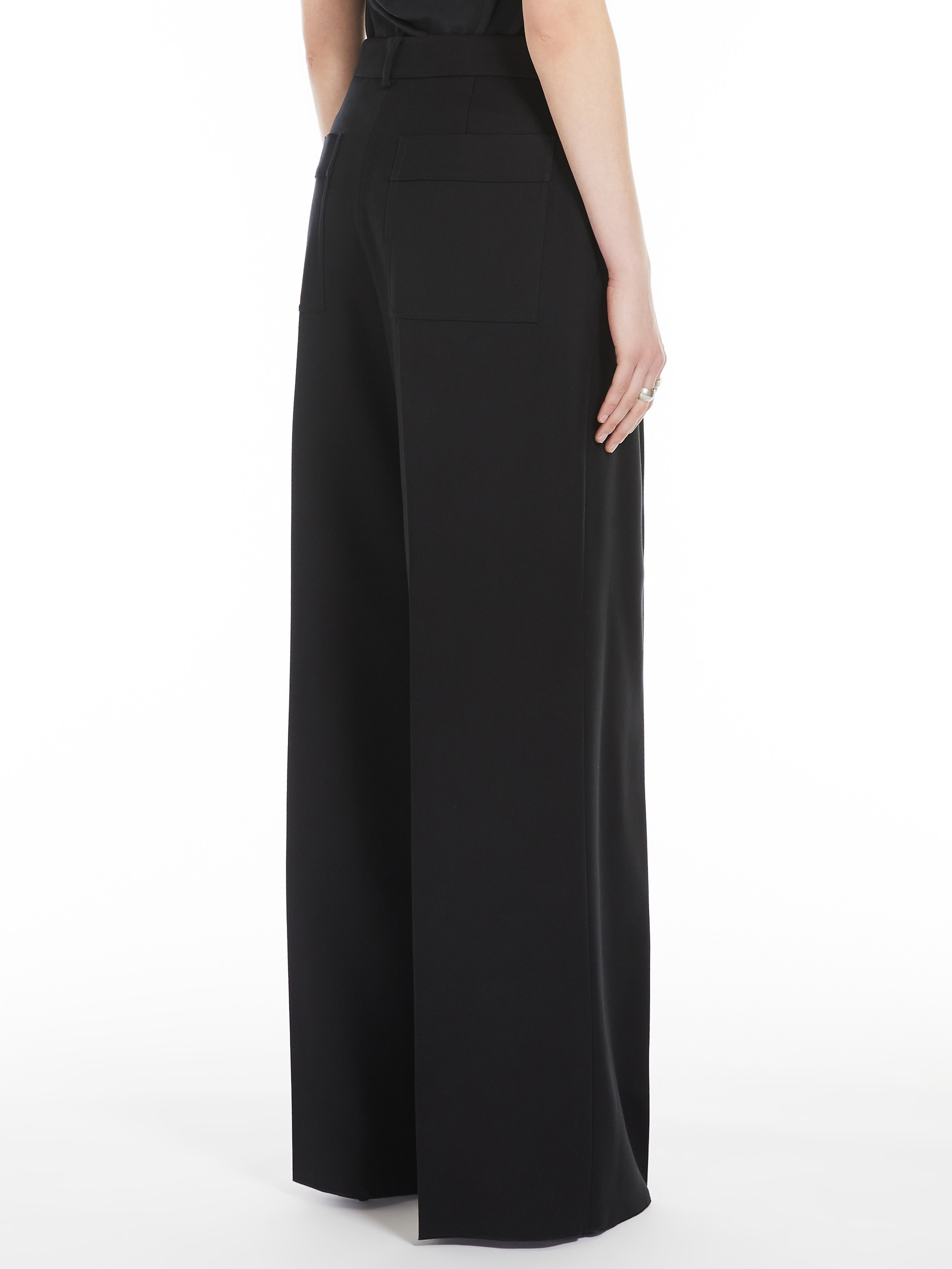 ZIRLO Wide-fit double-faced cady trousers - 4