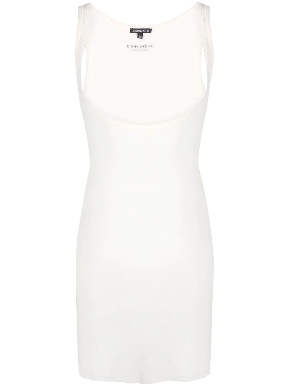 ribbed cut-out tank top - 1