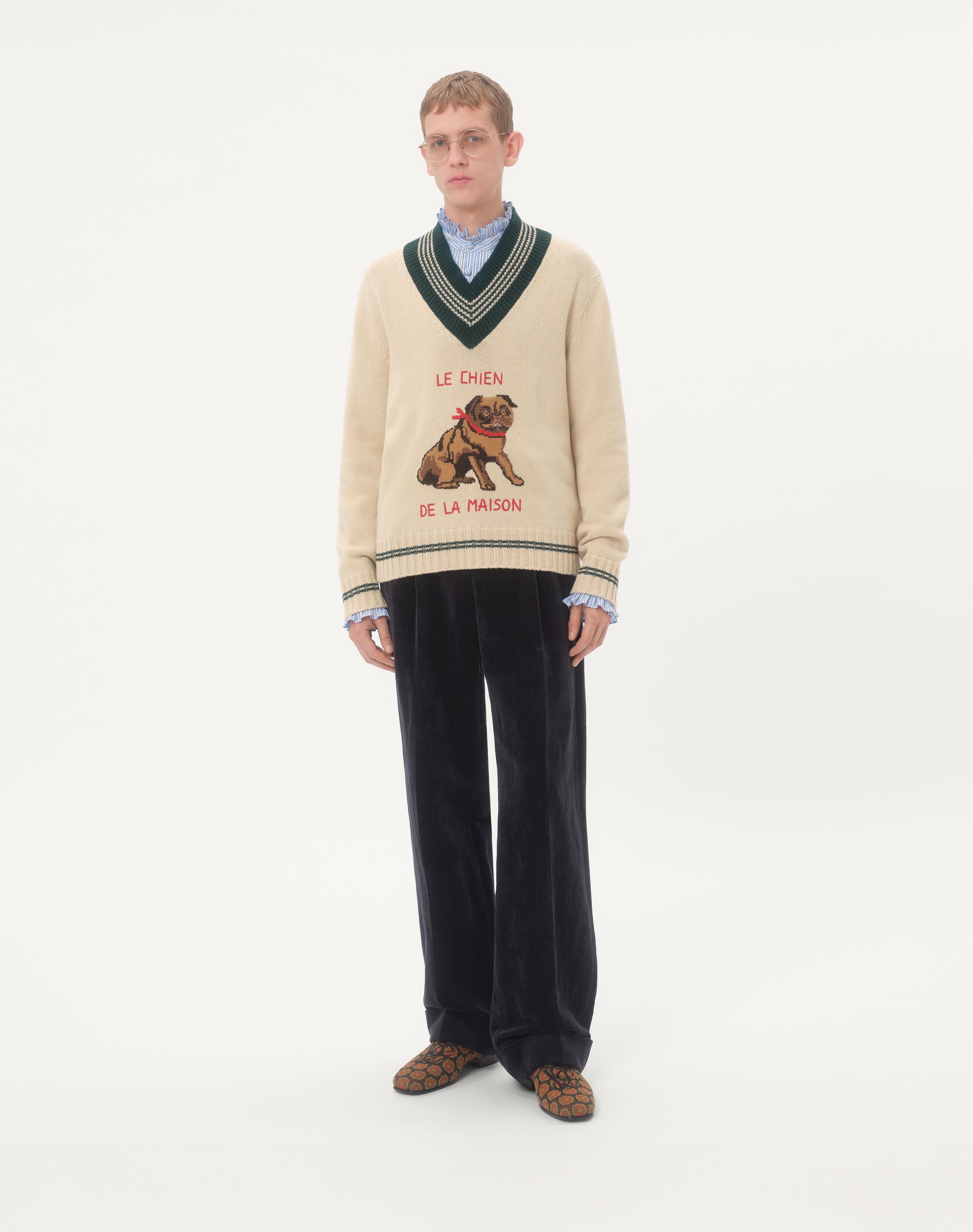 LE CHIEN DE LA MAISON JACQUARD WOOL SWEATER - 2