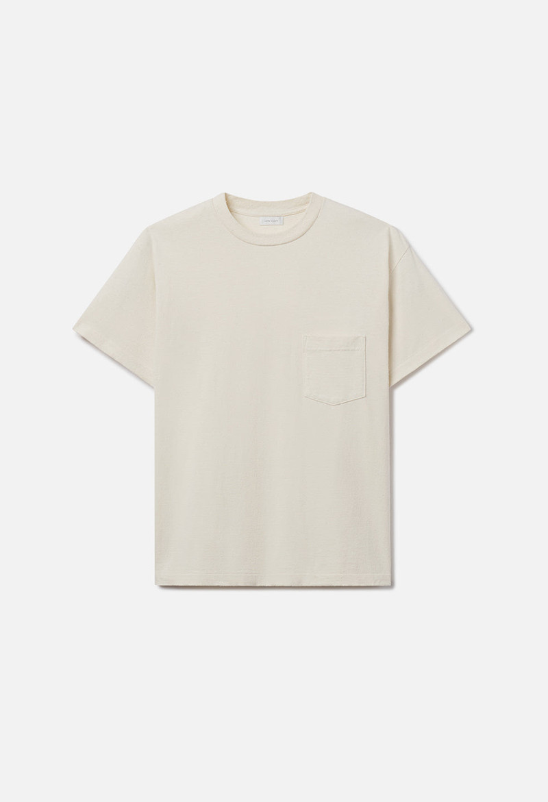 SILK NOIL CAMPUS POCKET TEE 1