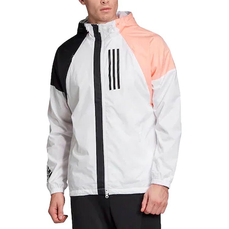 adidas W.N.D. Jacket 'White/Black/Glow Pink' EK4626 - 3